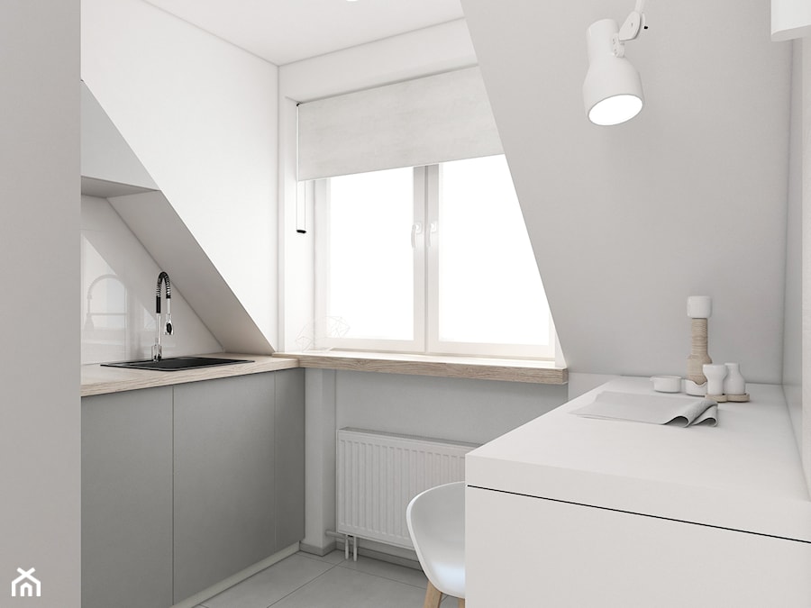 Mieszkanie na poddaszu. - Kuchnia, styl nowoczesny - zdjęcie od FOORMA Pracownia Architektury Wnętrz