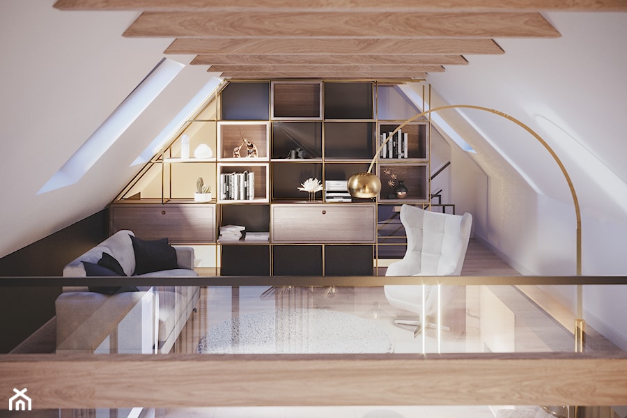 Dom w Okęciu - Biuro, styl nowoczesny - zdjęcie od FOORMA Pracownia Architektury Wnętrz