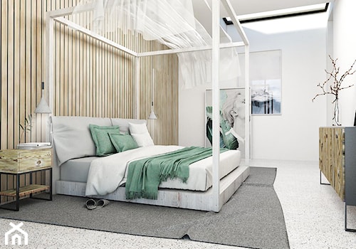 Sypialnia - Średnia biała sypialnia, styl skandynawski - zdjęcie od FOORMA Pracownia Architektury Wnętrz
