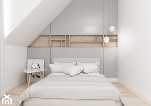 Mieszkanie na poddaszu. - Sypialnia, styl nowoczesny - zdjęcie od FOORMA Pracownia Architektury Wnętrz