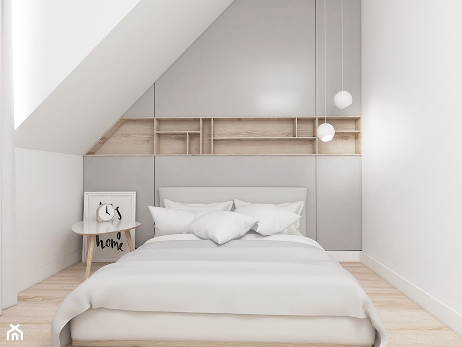 Mieszkanie na poddaszu. - Sypialnia, styl nowoczesny - zdjęcie od FOORMA Pracownia Architektury Wnętrz