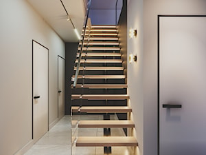Dom w Okęciu - Hol / przedpokój, styl nowoczesny - zdjęcie od FOORMA Pracownia Architektury Wnętrz