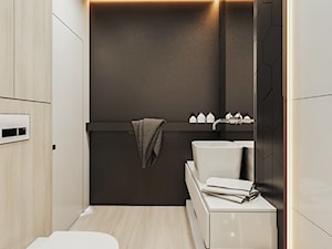 Łazienki - Mała na poddaszu bez okna łazienka, styl nowoczesny - zdjęcie od FOORMA Pracownia Architektury Wnętrz