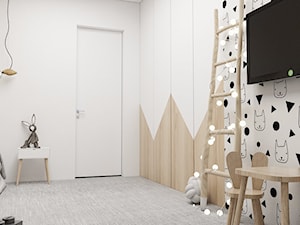 Pokój dziecięcy - Średni biały pokój dziecka dla dziecka dla chłopca dla dziewczynki, styl skandynawski - zdjęcie od FOORMA Pracownia Architektury Wnętrz