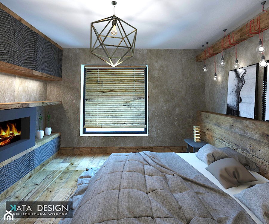 Dom Tychy - Średnia sypialnia, styl nowoczesny - zdjęcie od Studio 4 Design