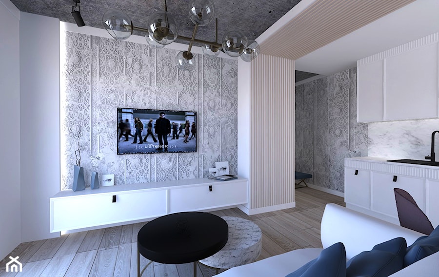 Apartament w Zakopanem - Salon, styl nowoczesny - zdjęcie od Studio 4 Design