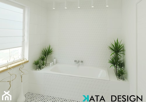 Jako pokój kąpielowy łazienka z oknem, styl minimalistyczny - zdjęcie od Studio 4 Design