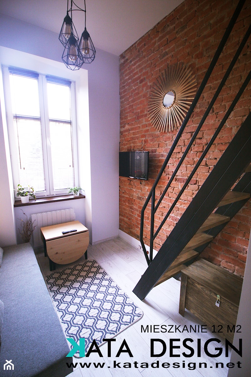 Mieszkanie 14 m2 - Salon, styl industrialny - zdjęcie od Studio 4 Design