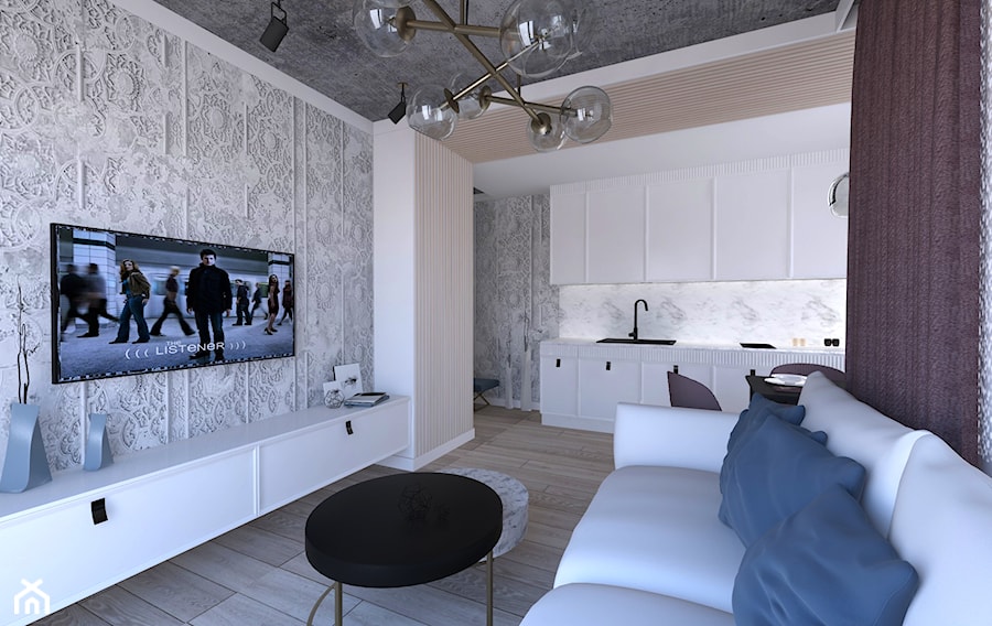 Apartament w Zakopanem - Salon, styl minimalistyczny - zdjęcie od Studio 4 Design
