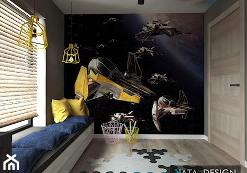 Dom Tychy - Średni szary pokój dziecka dla nastolatka dla chłopca, styl nowoczesny - zdjęcie od Studio 4 Design