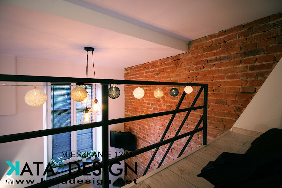 Mieszkanie 14 m2 - Sypialnia, styl industrialny - zdjęcie od Studio 4 Design