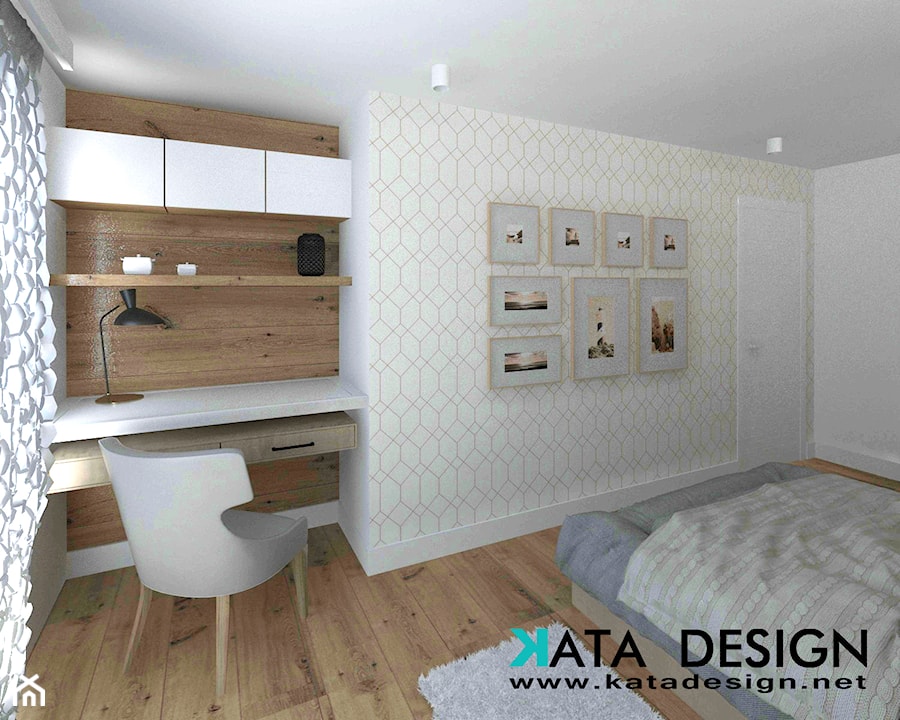 Mieszkanie W krakowie 89 m2 - Sypialnia, styl minimalistyczny - zdjęcie od Studio 4 Design