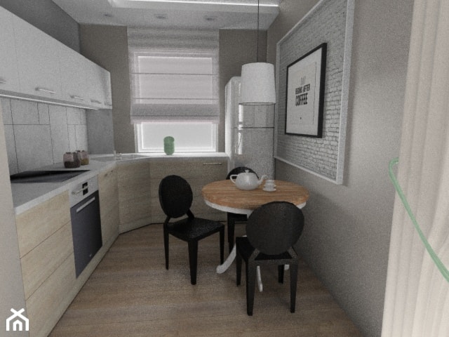 Kawalerka w roli apartamentu - Kuchnia, styl nowoczesny - zdjęcie od Pracownia Aranżacji Wnętrz "O-Kreślarnia"