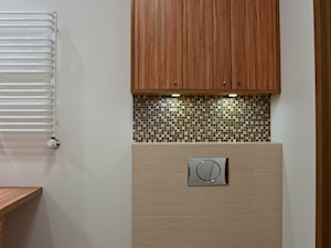 Karmelowy loft - Łazienka, styl nowoczesny - zdjęcie od Pracownia Aranżacji Wnętrz "O-Kreślarnia"