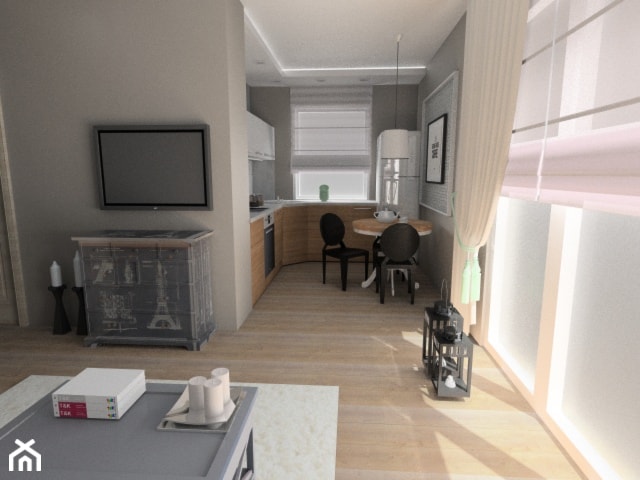 Kawalerka w roli apartamentu - Kuchnia, styl nowoczesny - zdjęcie od Pracownia Aranżacji Wnętrz "O-Kreślarnia"