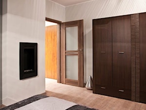 Błękitny apartament - Sypialnia, styl nowoczesny - zdjęcie od Pracownia Aranżacji Wnętrz "O-Kreślarnia"