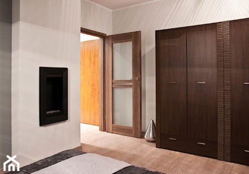 Błękitny apartament - Sypialnia, styl nowoczesny - zdjęcie od Pracownia Aranżacji Wnętrz "O-Kreślarnia"