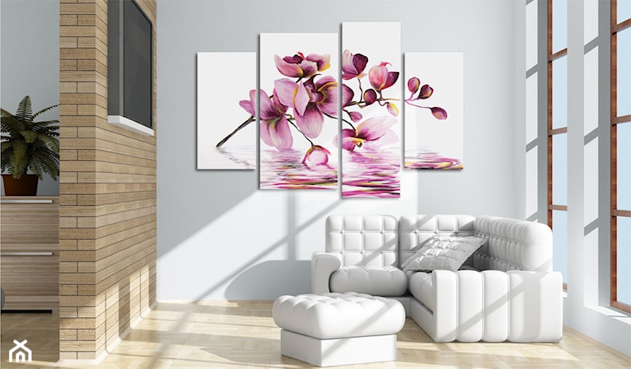 Orchidea nad lustrem wody - zdjęcie od Artgeist
