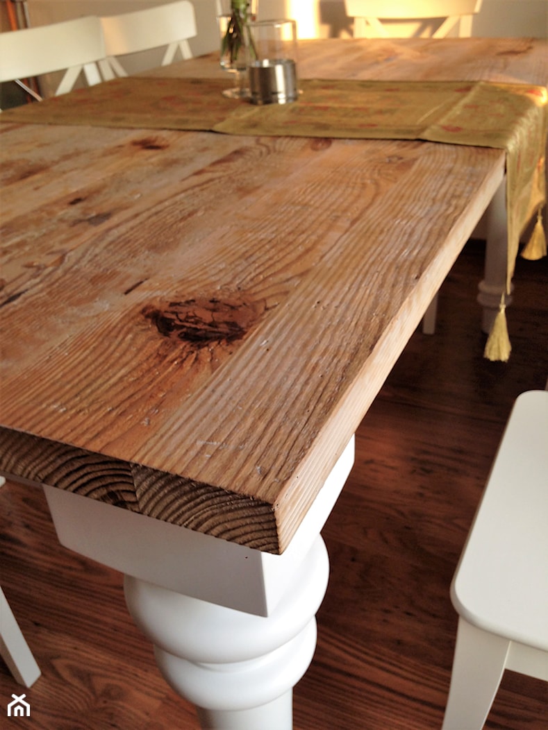 Stół z blatem z litego starego drewna. - zdjęcie od Alldeco Sp. z o.o. - Homebook