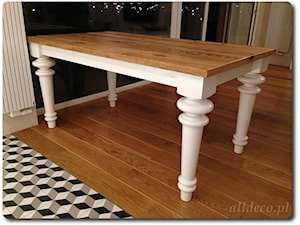 Stół z blatem ze starego drewna - zdjęcie od Alldeco Sp. z o.o.