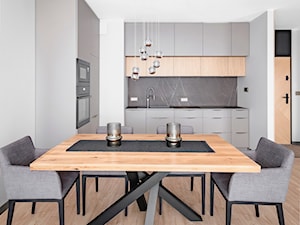 Projekt mieszkania Gdańsk Tarasy Bałtyku - Kuchnia, styl nowoczesny - zdjęcie od AJOT praownia projektowa