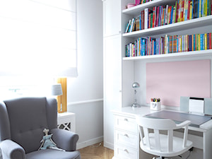 Apartament Mokotów - Średni biały pokój dziecka dla nastolatka dla dziewczynki, styl nowoczesny - zdjęcie od Soma Architekci