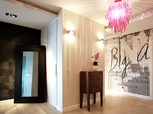 Fluo Apartment - Średni beżowy hol / przedpokój, styl nowoczesny - zdjęcie od Soma Architekci
