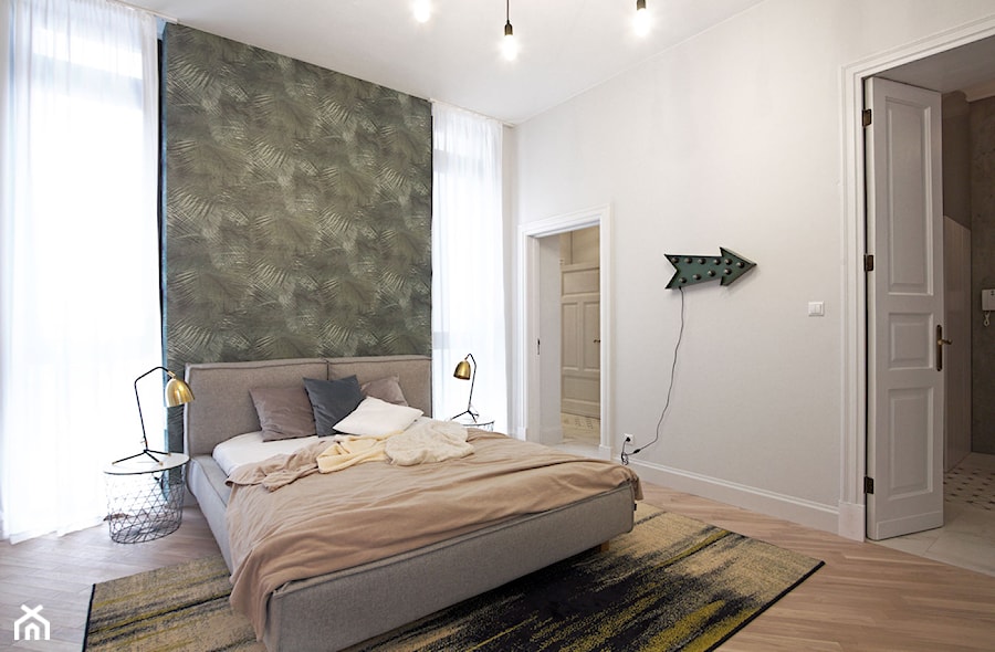 Koneser - Średnia biała sypialnia, styl nowoczesny - zdjęcie od Soma Architekci