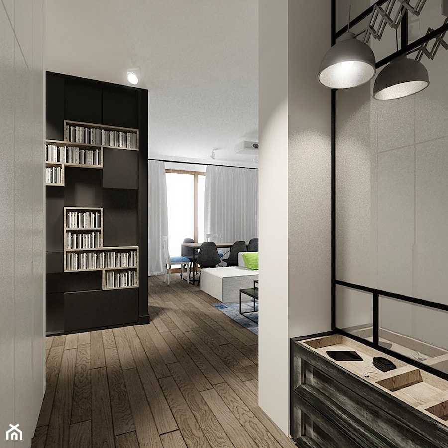 Mieszkanie Minimal-Industrial - Hol / przedpokój, styl nowoczesny - zdjęcie od Soma Architekci