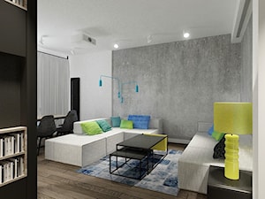 Mieszkanie Minimal-Industrial - Salon, styl nowoczesny - zdjęcie od Soma Architekci