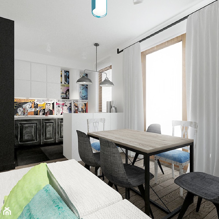 Mieszkanie Minimal-Industrial - Kuchnia, styl nowoczesny - zdjęcie od Soma Architekci