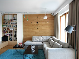 Wola - Mały biały salon, styl nowoczesny - zdjęcie od Soma Architekci
