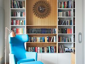 Apartament Ekopark - Małe w osobnym pomieszczeniu szare biuro, styl nowoczesny - zdjęcie od Soma Architekci