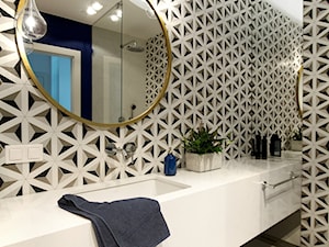 Apartament Ekopark - Średnia bez okna łazienka, styl nowoczesny - zdjęcie od Soma Architekci
