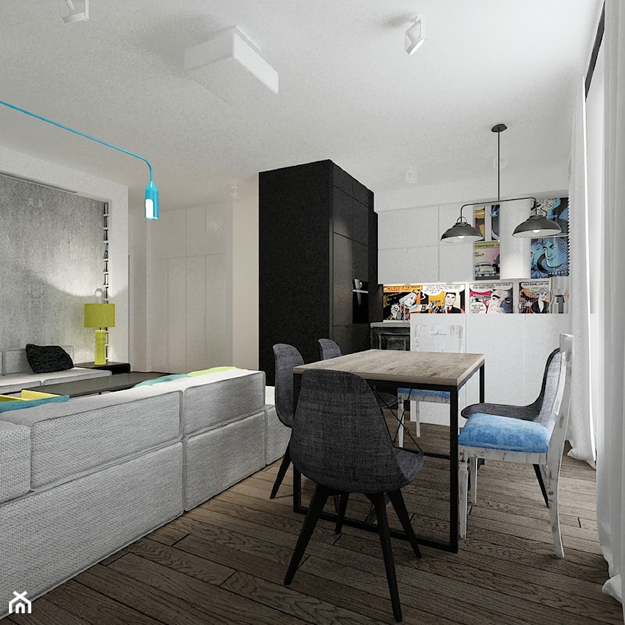 Mieszkanie Minimal-Industrial - Kuchnia, styl nowoczesny - zdjęcie od Soma Architekci