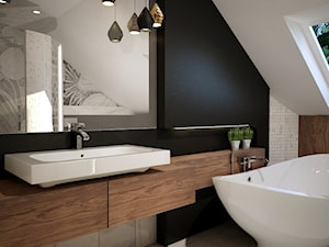 Projekt nowoczesnej łazienki - Duża łazienka z oknem, styl nowoczesny - zdjęcie od Mart-Design Architektura Wnętrz