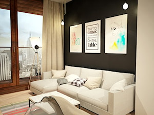 Projekt mieszkania 60m² - Salon, styl nowoczesny - zdjęcie od Mart-Design Architektura Wnętrz