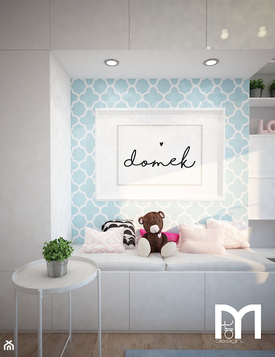 Błękitny pokój dla dziewczynki - Pokój dziecka, styl tradycyjny - zdjęcie od Mart-Design Architektura Wnętrz