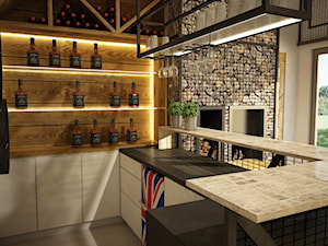 Projekt i realizacja domku imprezowo-gościnnego - Kuchnia, styl industrialny - zdjęcie od Mart-Design Architektura Wnętrz