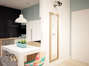 Kolorowe mieszkanie w bloku - Kuchnia, styl skandynawski - zdjęcie od Mart-Design Architektura Wnętrz