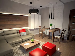 Projekt i realizacja/Mieszkanie Warszawa - Salon, styl nowoczesny - zdjęcie od Mart-Design Architektura Wnętrz