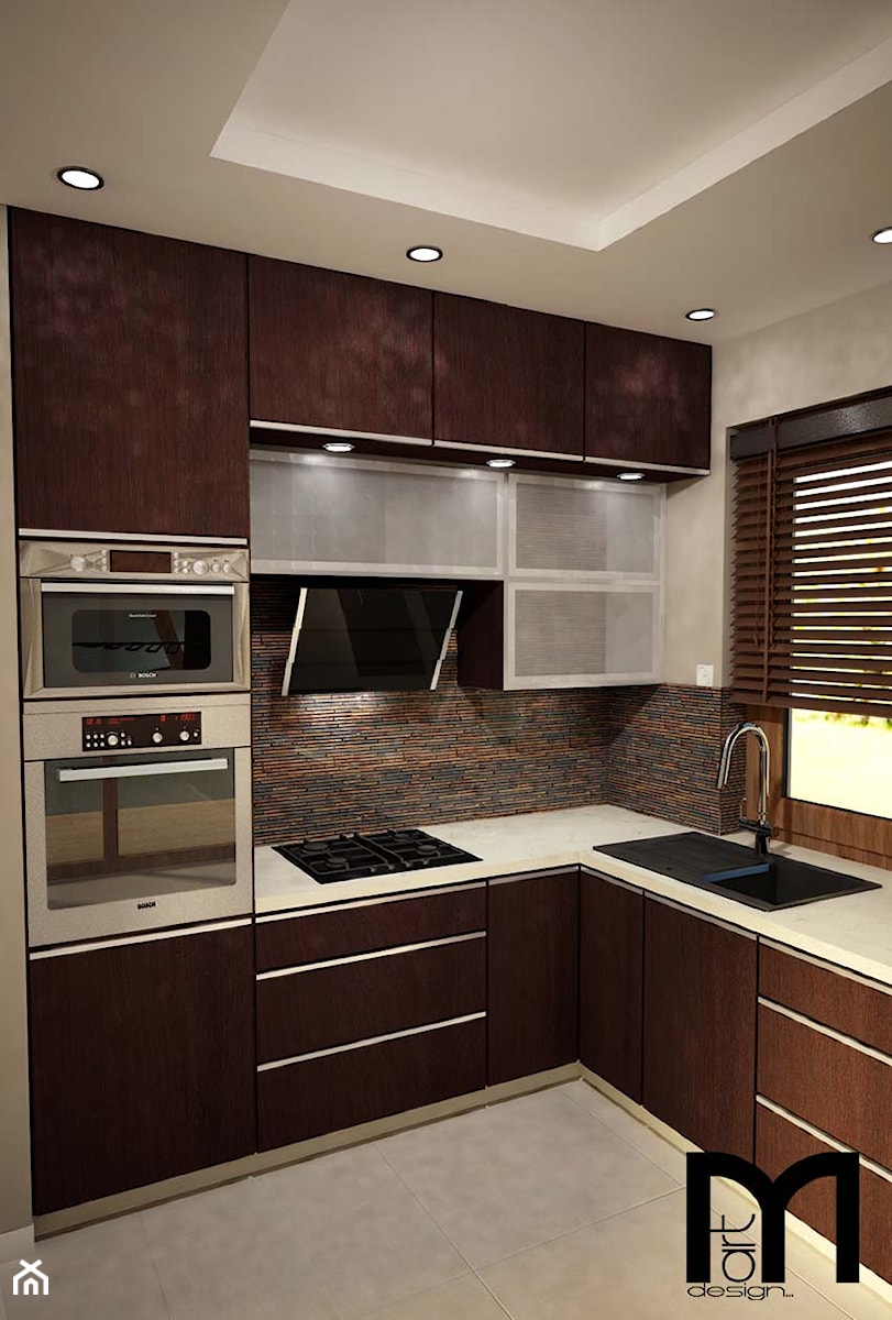 Projekt domku jednorodzinnego - Kuchnia, styl nowoczesny - zdjęcie od Mart-Design Architektura Wnętrz