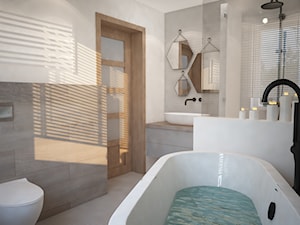 Delikatna łazienka w stylu industrialnym - Łazienka, styl industrialny - zdjęcie od Mart-Design Architektura Wnętrz