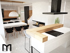 Dom jednorodzinny okolice Ostrołęki - Kuchnia, styl nowoczesny - zdjęcie od Mart-Design Architektura Wnętrz