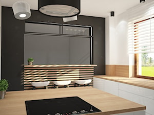 Nowoczesna kuchnia z akcentem betonu - Kuchnia, styl nowoczesny - zdjęcie od Mart-Design Architektura Wnętrz