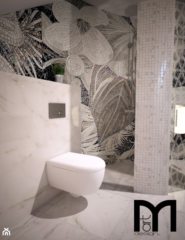 Projekt nowoczesnej łazienki - Łazienka, styl nowoczesny - zdjęcie od Mart-Design Architektura Wnętrz