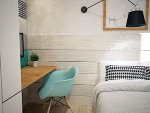 Kolorowe mieszkanie w bloku - Sypialnia, styl skandynawski - zdjęcie od Mart-Design Architektura Wnętrz