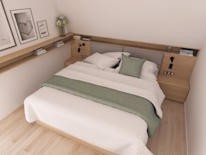 Nowoczesny dom w Zabierzowie z nutą przytulności - Mała biała sypialnia, styl nowoczesny - zdjęcie od Good Place For Living