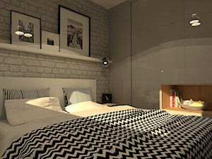 Mieszkanie w stylu loft - Średnia biała sypialnia, styl nowoczesny - zdjęcie od Good Place For Living