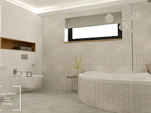 Elegancka łazienka w domu jednorodzinnym - Średnia na poddaszu łazienka z oknem, styl tradycyjny - zdjęcie od Good Place For Living